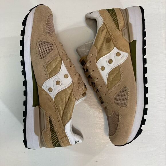 Saucony Men’s Shadow Original Shoes 7.5 Tan Olive S2108-849 Running Athleisure - Picture 4 of 10